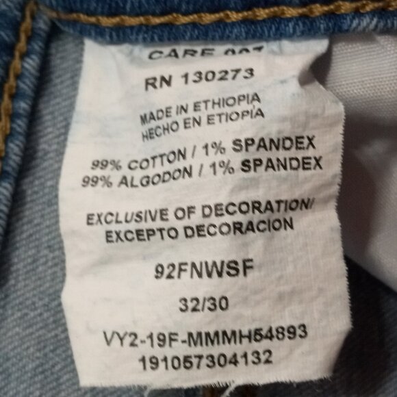 Wrangler Slim Straight Blue Jeans Tag 32/30 (Actual 30/29) - Picture 9 of 11